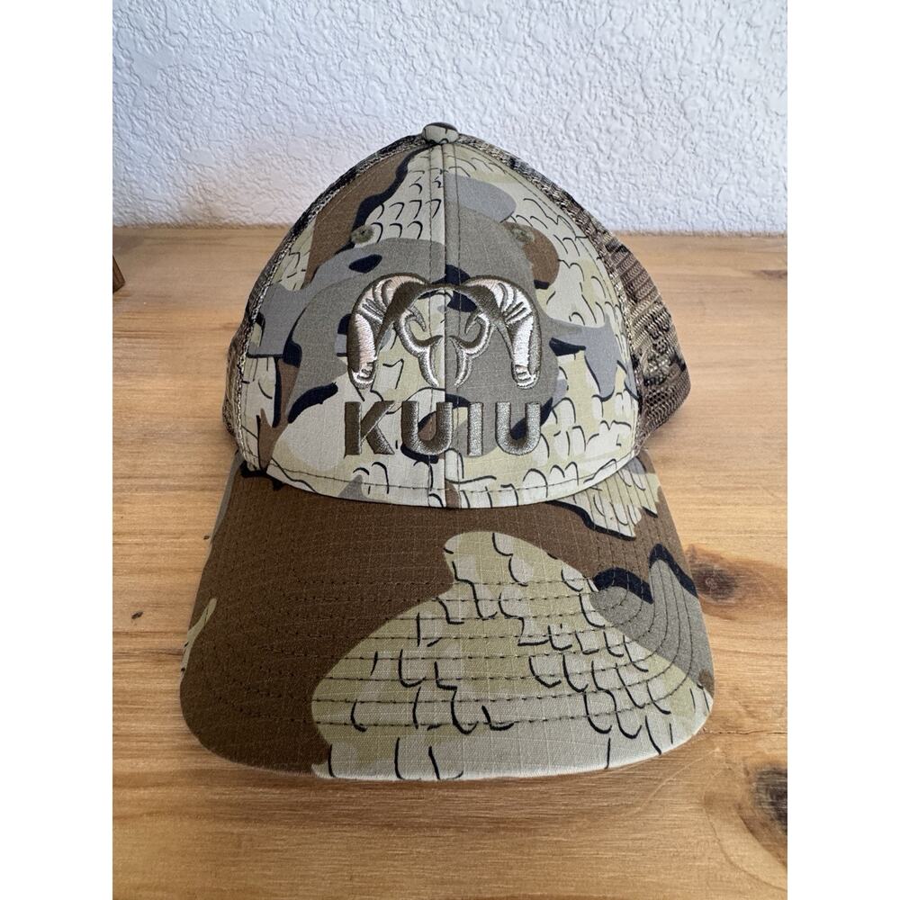 KUIU Cordura Hunting Baseball Trucker Hat Camo Embroidered Adjustable Strap OS